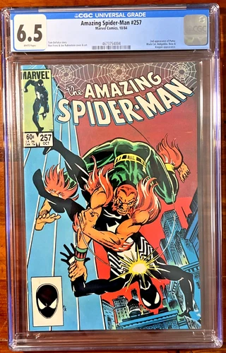 AMAZING SPIDER-MAN #257 (1984) CGC 6.5 WP🔥🔑2ND PUMA APP🔑🔥GEM SLAB!