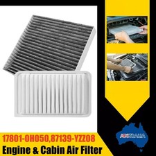 Combo Set Engine Cabin Air Filter For Toyota Camry 07-17 Venza 09-16 4 cylinders