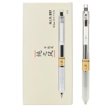 X97 Retractable Gel Ink Pens 0.5mm Fine Point Black Color 12-Pack 