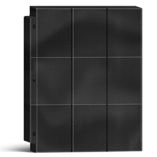 450 Pockets Trading Card Sleeves Binder, Baseball Binder 25PCS, Black