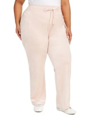 Calvin Klein Plus Size Velour Wide-Leg Pant 193623278250 2X RT $79.5