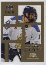 2024-25 Upper Deck PWHL UD Portraits Gold 354/399 Emma Maltais #UDP-11 h1x