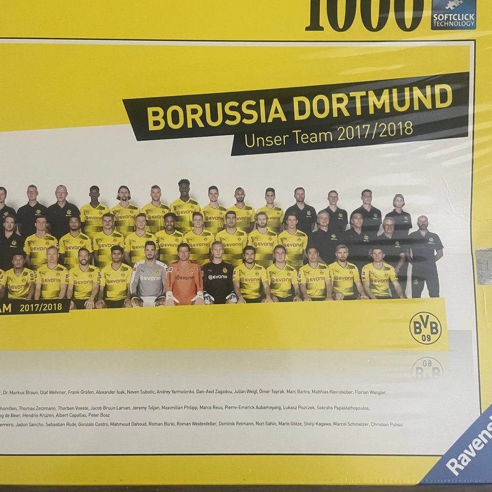 NUEVO Rompecabezas Ravensburger BVB Borussia Dortmund Nuestro Equipo 2017/2018 SELLADO Foto 2 de 4