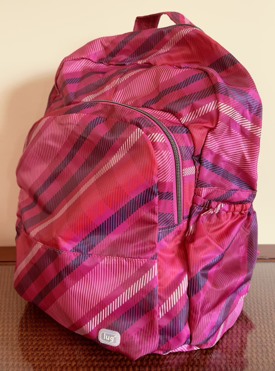 Lug Packable Backpack Echo 2 Berry Plaid Lightwei… - image 15