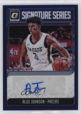 2018 Panini Donruss Optic Signature Series Purple Prizm Alize Johnson Auto 13c1