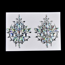 Crystal Nipple Stickers Women Bra Breast Pasties Adhesive Stickers Accessor YRU