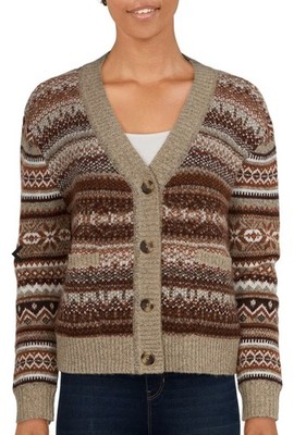 Vintage Northern Reflections Buttoned Cardigan Fair Isle Size Medium New W Tags!