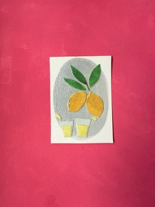 Original ACEO | 2.5 x 3.5in graphic collage When Life Gives you Lemons