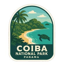 Coiba Panama Iron On Heat Transfer Vinyl HTV Die-Cut World National Parks