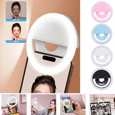 Portable ClipOn Ring Selfie Fill Light LED Mini LED Lamp For Phone Laptop Makeup