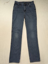 Wrangler Jeans Womens 9x34 Blue Denim Cowboy Cut Slim Fit Stretch