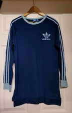Adidas oryginals 3 Stripe Retro Long Sleeve Top Mens Adults UK S