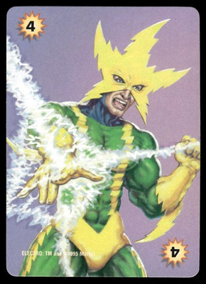 #ad Elektro 1997 Fleer Skybox X Men Overpower Card NM $1.98