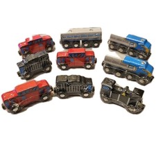 Wood Trains, Melissa  Doug, 9 Pieces New, Sealed