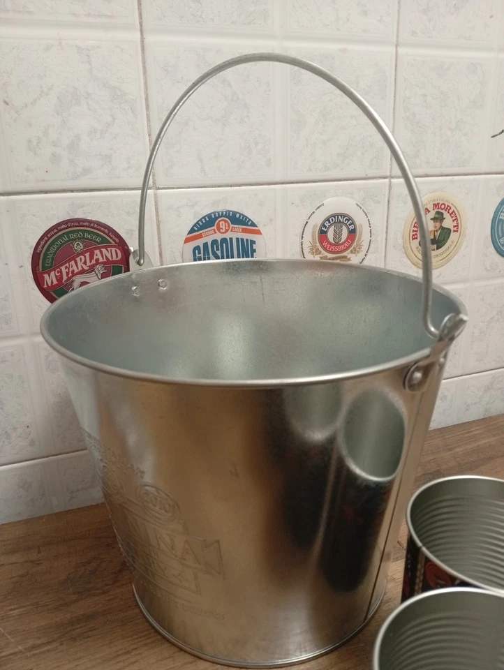 Bicchieri Heineken Champion's Ligue 0,25l    + Secchio Ghiaccio Galvanina +... - Immagine 3 di 4