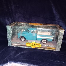 ERTL AMERICAN MUSCLE 1/18 SCALE 1957 CHEVROLET CAMEO PICKUP TRUCK TEAL