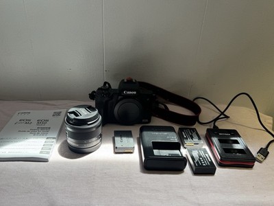 Canon EOS M50 Mark II Mirrorless Camera 24.1MP Black w/ 15-45mm Lens Wi-Fi