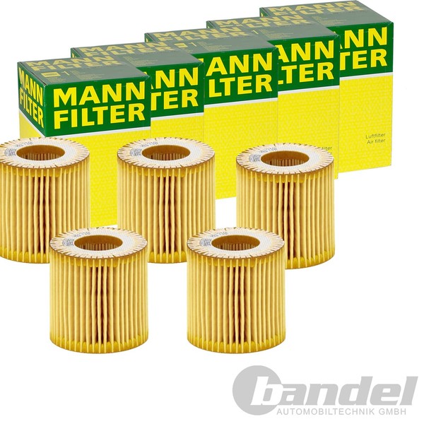 5X Mann-Filter HU 710 X ÖLfilter MIT Dichtung Filtereinsatz 5-STÜCK!-image
