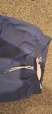 Vintage Fila Swimmiing  Shorts White Line Medium
