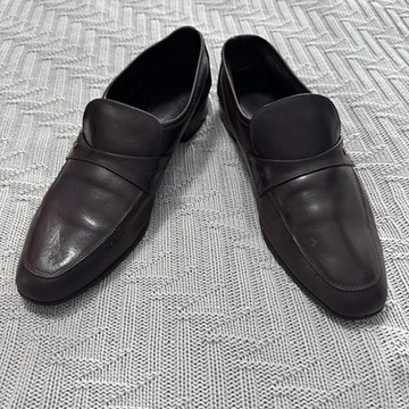 Mocassins vintage Christian Dior cuir marron taille 10,5