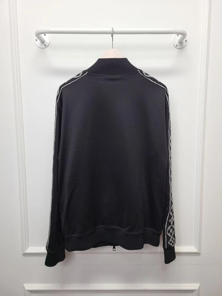 LOUIS VUITTON（LV） Giacca da pista Louis Vuitton nera LV fiore monogramma fascia 12345 132511436