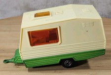 Ancien Jouet Vintage Caravane Majorette Base Vert Et Beige Ech 1/36 Collection 