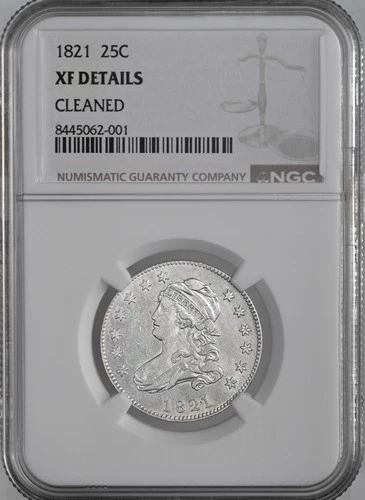 1821-P Capped Bust Quarter — photo from another recent sale