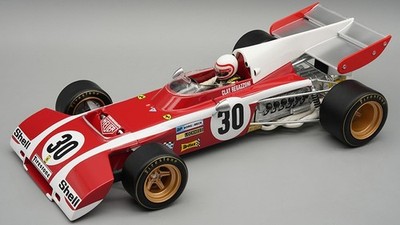 Tecnomodel FERRARI 312 B2 PROVA BELGIUM GP 1972 C.REGAZZONI C/VETRINA E PILOTA 1