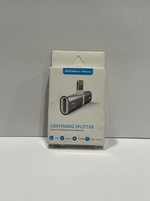 Lighting Splitter - Synchronous Charigng Audio (IOS System) Black