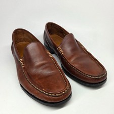 G.H. Bass Weejuns "VINCENT" Mens Brown Leather Moc Toe Loafers Size US 8.5 D
