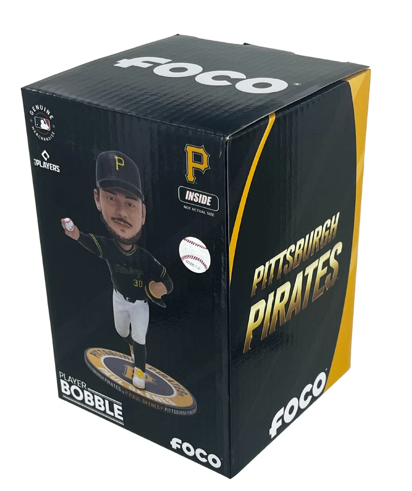 Paul Skenes 匹兹堡海盗迷你 Bighead 5 英寸摇头娃娃 — 第 4/4 张图片