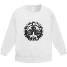 'Lawn Bowls Club' Kids Sweatshirt / Jumper (KW054266)
