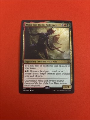 Mina and Denn, Wildborn Commander: Zendikar Rising Regular Elf Ally