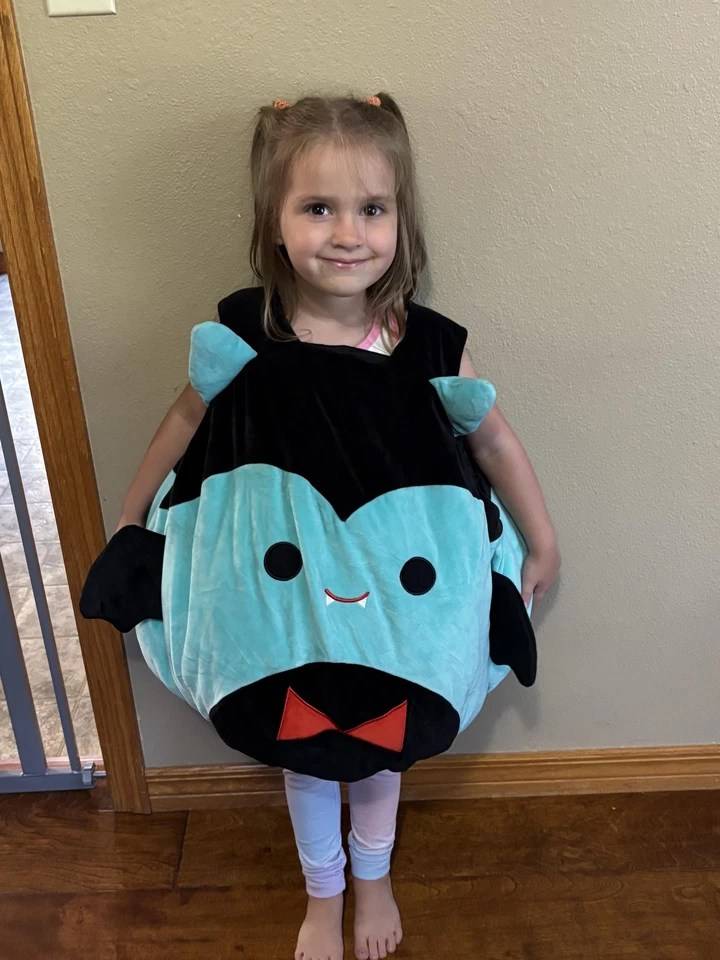 Disfraz de malvaviscos juvenil talla única negro verde azulado vampiro Drácula túnica de felpa Foto 2 de 4