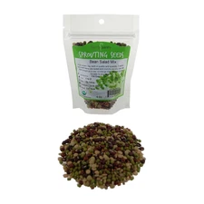 Bean Salad Sprouting Seed Mix- Organic- 1/4 Lbs (4 Oz.) - Mix of Bean Sprout See