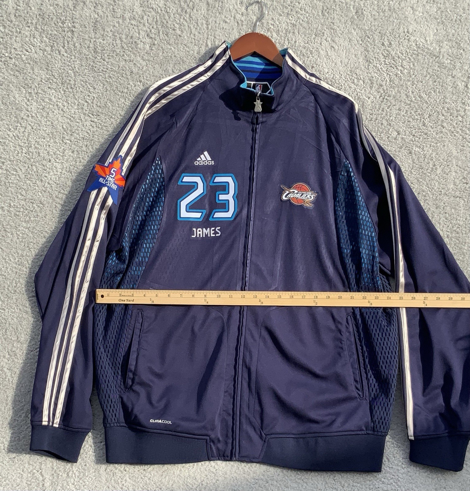 LeBron James Adidas All-Star Horizon Warm Up Jacket XXL Authentic Cavaliers-New thumbnail 3