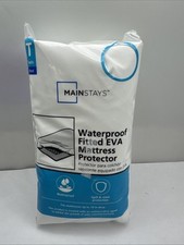 Brand New Mainstays Waterproof Fitted EVA Mattress Protector Twin Size
