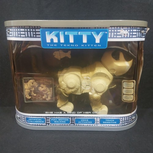 De colección Manley Quest Kitty The Tekno Kitten Robot 14642 Y2K Paquete Sin Abrir - Imagen 2 de 11