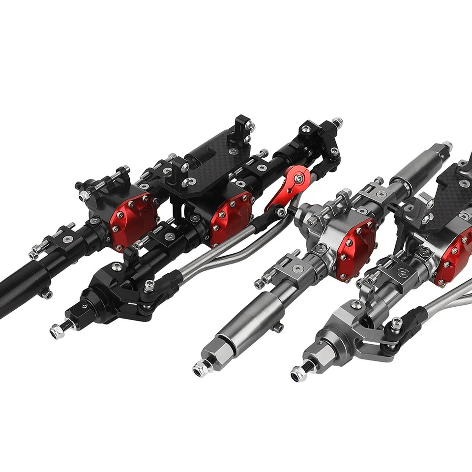 SCX10 II RC Oruga Metal Aleación Ejes Rectos Delanteros Traseros para 1/10 Axial 90046 Foto 3 de 4