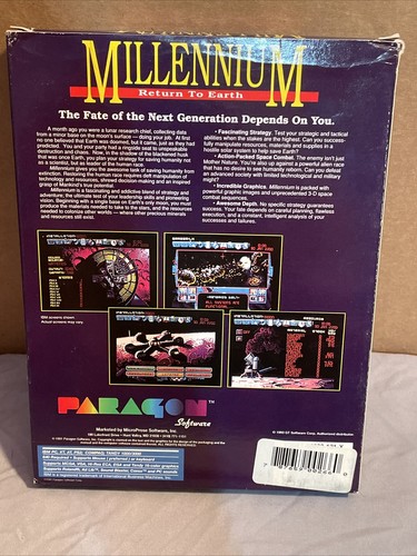 Millennium: Return To Earth 5.25" Big Box T - Teen PC 1991 - Picture 6 of 7