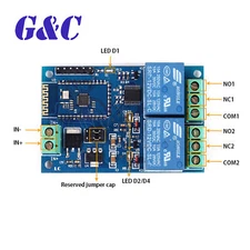 5V/12V 2CH Bluetooth Relay Module Smart Home Mobile APP Remote Control Switch