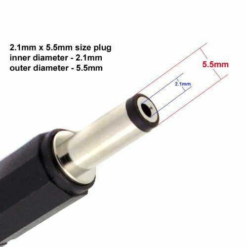 12V DC 1A Compact Power Adapter with 2.1 DC plug - Picture 2 of 3