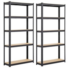 2 x Metall Schwerlastregal Kellerregal Regale Garage Lagerregal Werkstattregal