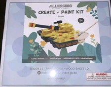 Create and Paint Kit - Tank - Military Tank Model Kit - New In Box 47 Piece Kit
