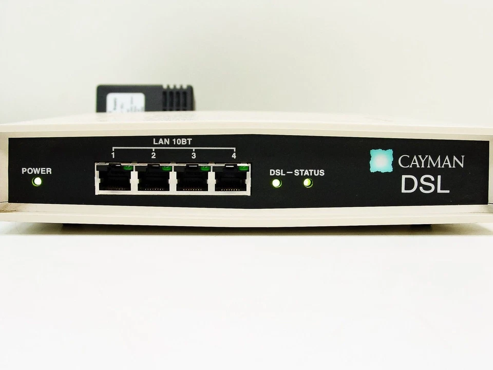 Cayman 3220-H DSL Router 4 Port 10Base T Ports - AS IS - Image 2 of 4