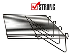 Only Hangers Black Grid Panel Display Shelf 