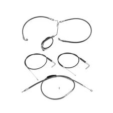 16" Handlebar Brake Clutch Throttle Cable For Harley Fat Bob Low Rider Non-ABS