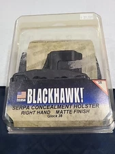 BLACKHAWK Serpa CQC Carbon Fiber Black Holster (Matte Finish), Size 38, Right