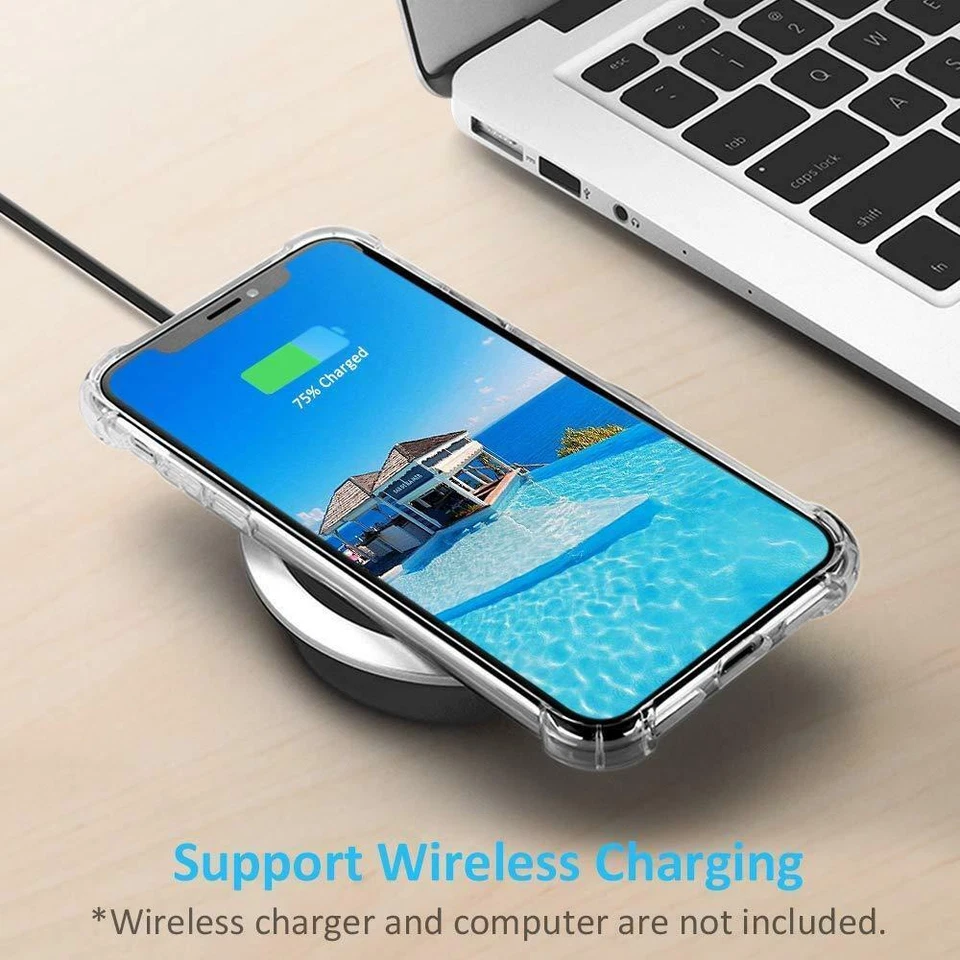 High Quality Shockproof Silicone Clear Bumper Cover Case for iPhone 6 6s + Plus - Image 4 of 4