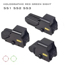 551 552 553 Red Green Dot Holographic Reflex Sight Scope Tactical Hunt 20mm Rail
